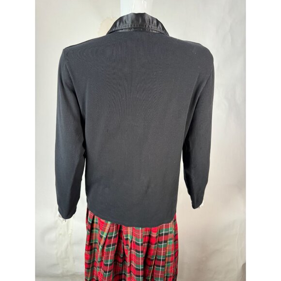 Rafaella Black Long Sleeve Blouse With Satin Trim & Dual Front Pockets Size XL - Picture 16 of 16